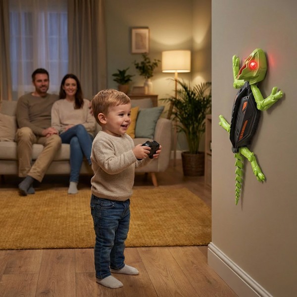 سحلية الحائط مع ريموت