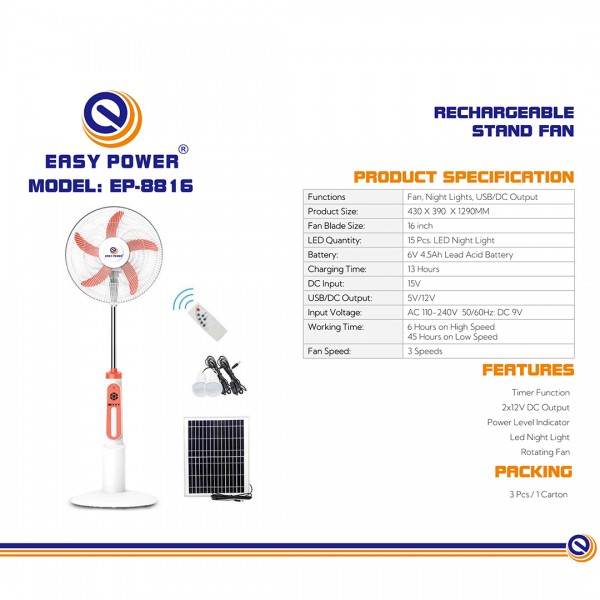 مروحة تعمل بالطاقة الشمسية